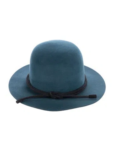 Pre-owned Hermes Rabbit Felt Hat In Blue