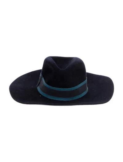 Pre-owned Hermes Rabbit Felt Hat In Blue