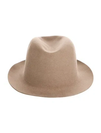 Pre-owned Hermes Rabbit Felt Hat In Gray