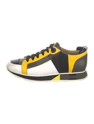 Pre-owned Hermes Rebus Sneakers In Black