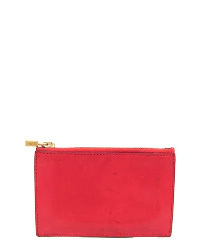 Hermes Hermès Red Box Calf Leather Coin Purse (authentic Pre-loved)