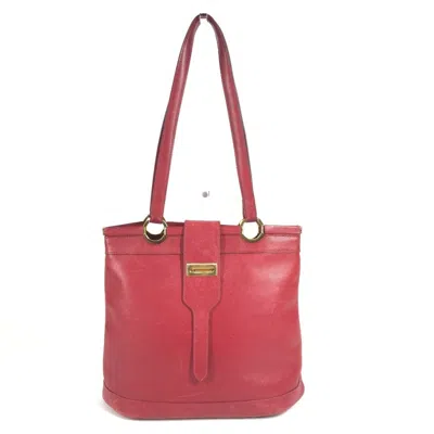 Pre-owned Hermes Red Color Courchevel Leather Shoulder Bag Tote Bag ()