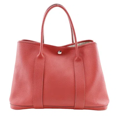 Pre-owned Hermes Red Color Negonda Leather Tote Bag ()
