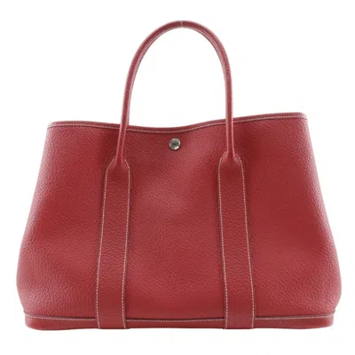 Pre-owned Hermes Red Color Negonda Leather Tote Bag ()
