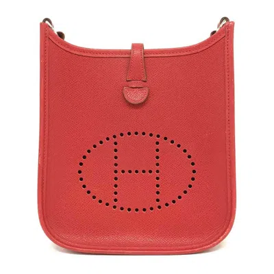 Pre-owned Hermes Red Color Pochette Shoulder Bag ()
