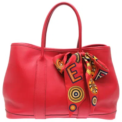 Pre-owned Hermes Red Color Swift Leather Tote Bag ()
