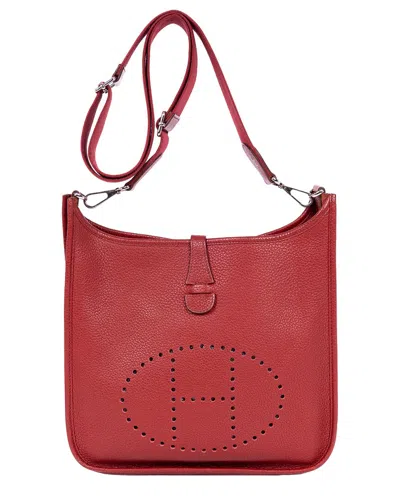 Pre-owned Hermes Hermès Red Epsom Leather Evelyne Iii (authentic Pre-loved)
