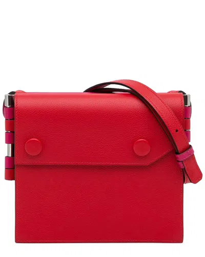 Pre-owned Hermes Hermès Red Leather Evercolor Twins (authentic Pre-loved)