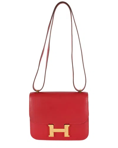 Pre-owned Hermes Hermès Red Swift Constance 18 Ghw (authentic Pre-loved)