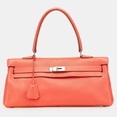 Pre-owned Hermes Red Togo Jpg Shoulder Kelly Ii 42