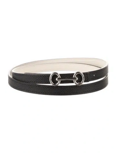 Pre-owned Hermes Reversible 13 Mm Belt Kit In Multi