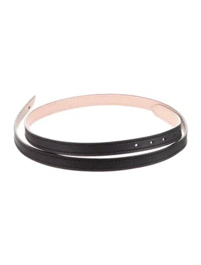 Pre-owned Hermes Reversible 13 Mm Belt Strap Belt Strap In Black