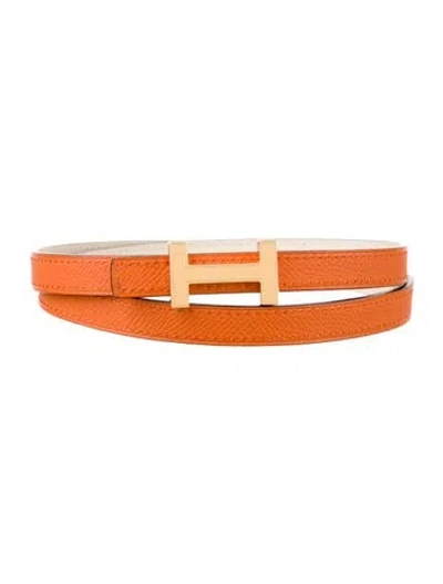 Pre-owned Hermes Reversible 13 Mm Focus Belt Kit In Multi