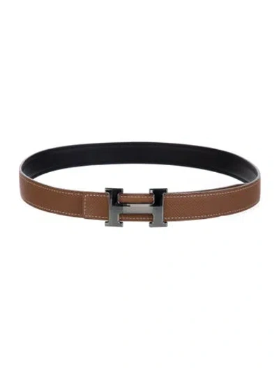 Pre-owned Hermes Reversible 18 Mm H Belt Kit