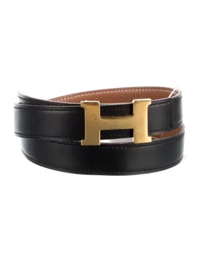 Pre-owned Hermes Reversible 18 Mm Mini Constance Belt Kit In Multi