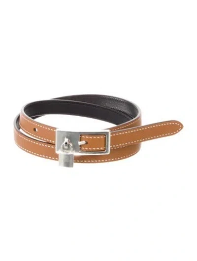 Pre-owned Hermes Reversible 2021 Lucky Belt In Multi