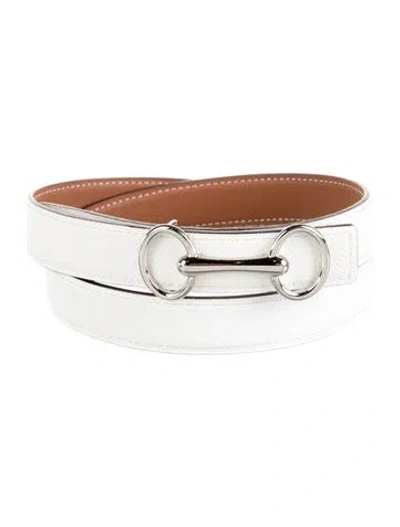 Pre-owned Hermes Reversible 24 Mm Belt Strap Belt Kit In Multi