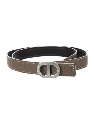 Pre-owned Hermes Reversible 24 Mm Belt Strap Belt Kit In Multi