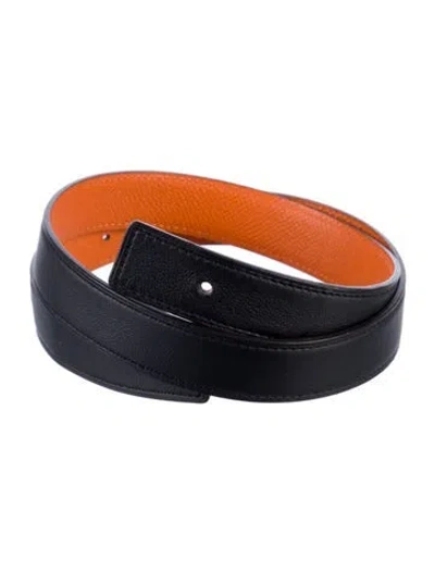 Pre-owned Hermes Reversible 24 Mm Belt Strap Belt Strap In Multi