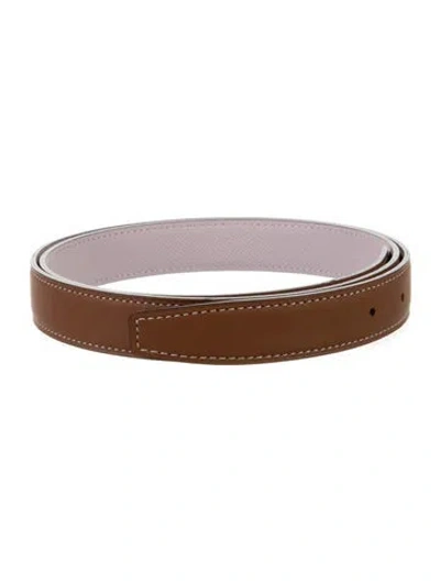 Pre-owned Hermes Reversible 24 Mm Belt Strap Belt Strap In Multi