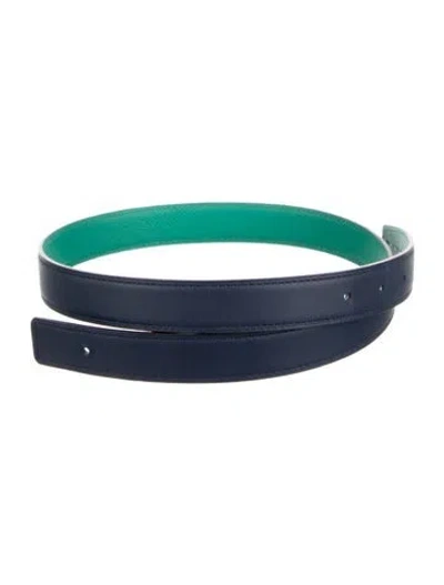 Pre-owned Hermes Reversible 24 Mm Belt Strap Belt Strap In Multi