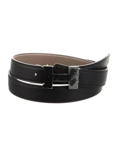 Pre-owned Hermes Reversible 24 Mm Constance Belt Kit In Multi