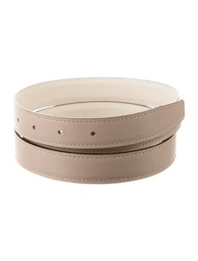 Pre-owned Hermes Reversible 24 Mm Constance Belt Kit In Neutral