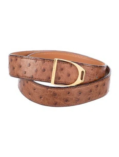 Pre-owned Hermes Reversible 24 Mm Etrier Belt Kit In Neutrals