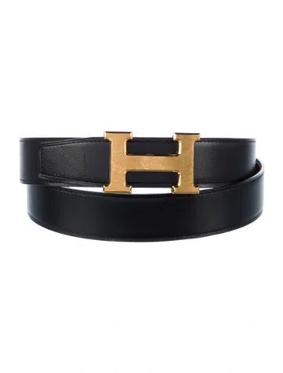 Pre-owned Hermes Reversible 24 Mm H Belt Kit In Multi