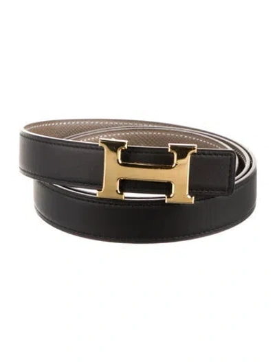 Pre-owned Hermes Reversible 24 Mm H Belt Kit In Multi