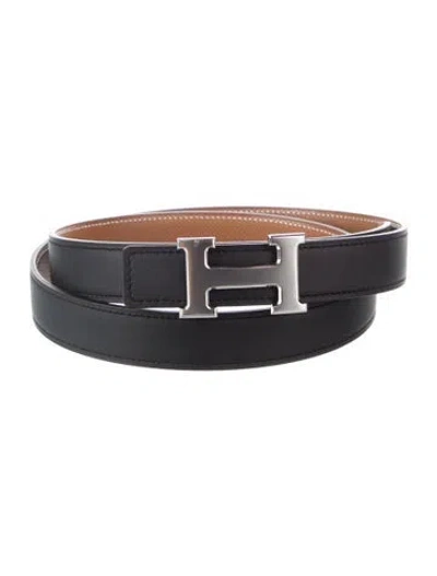 Pre-owned Hermes Reversible 24 Mm H Belt Kit In Multi