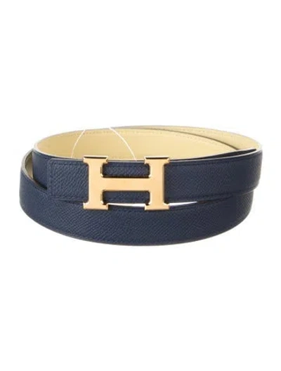 Pre-owned Hermes Reversible 24 Mm H Belt Kit In Multi