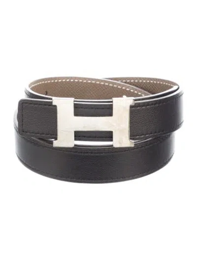 Pre-owned Hermes Reversible 24 Mm Mini Constance Belt Kit