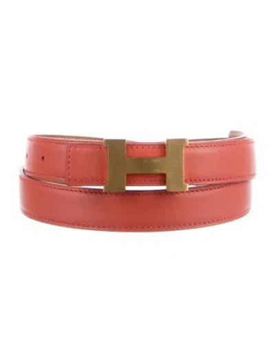 Pre-owned Hermes Reversible 24 Mm Mini Constance Belt Kit In Multi