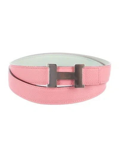 Pre-owned Hermes Reversible 24 Mm Mini Constance Belt Kit In Multi