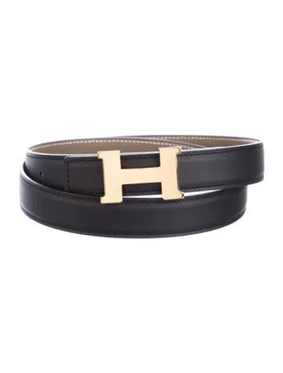 Pre-owned Hermes Reversible 24 Mm Mini Constance Belt Kit In Multi