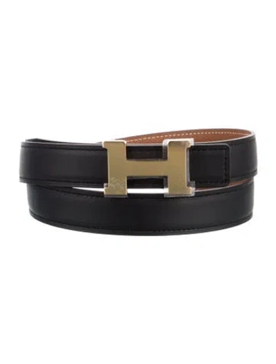 Pre-owned Hermes Reversible 24 Mm Mini Constance Belt Kit In Multi