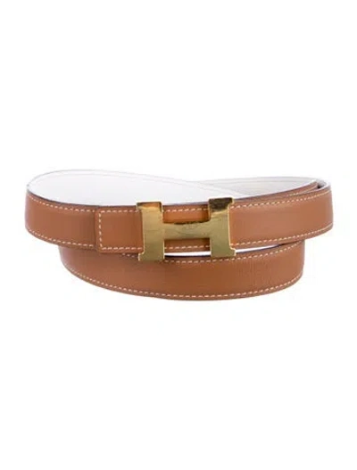 Pre-owned Hermes Reversible 24 Mm Mini Constance Belt Kit In Multi