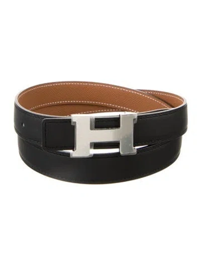 Pre-owned Hermes Reversible 24 Mm Mini Constance Belt Kit In Multi