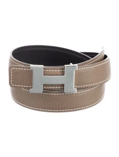 Pre-owned Hermes Reversible 24 Mm Mini Constance Belt Kit In Multi