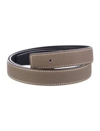 Pre-owned Hermes Reversible 24 Mm Mini Constance Belt Strap In Multi