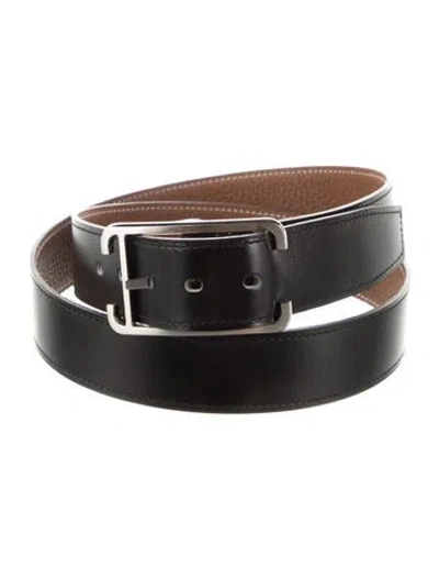 Pre-owned Hermes Reversible 32 Mm Belt In Multi