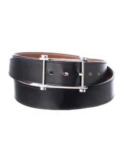 Pre-owned Hermes Reversible 32 Mm Belt Strap Belt In Multi