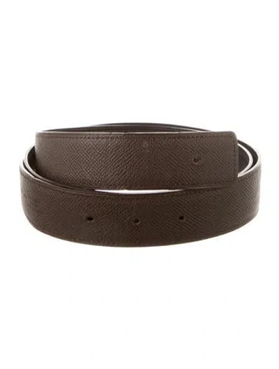 Pre-owned Hermes Reversible 32 Mm Belt Strap Belt In Multi