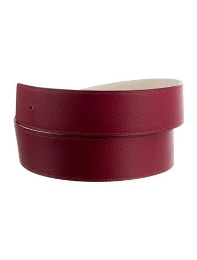 Pre-owned Hermes Reversible 32 Mm Belt Strap Belt Strap