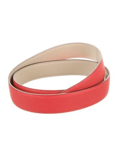 Pre-owned Hermes Reversible 32 Mm Belt Strap Belt Strap