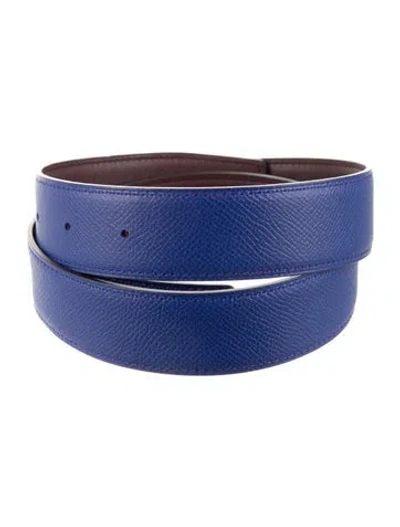 Pre-owned Hermes Reversible 32 Mm Belt Strap Belt Strap