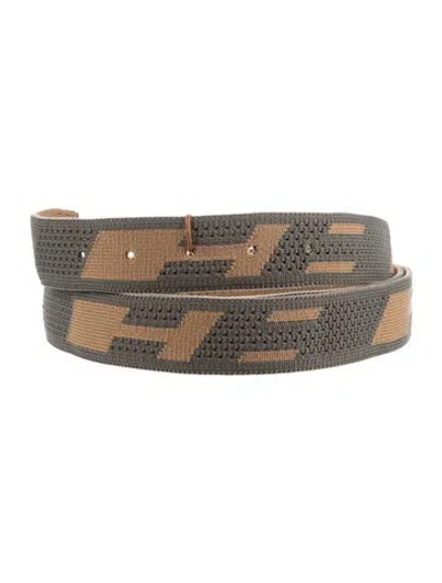 Pre-owned Hermes Reversible 32 Mm Belt Strap Belt Strap In Green