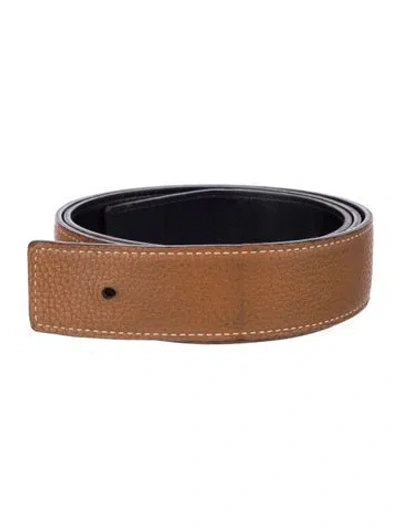Pre-owned Hermes Reversible 32 Mm Belt Strap Belt Strap In Multi