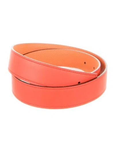 Pre-owned Hermes Reversible 32 Mm Belt Strap Belt Strap In Multi